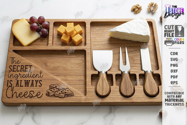 Cheese Board Laser Cut| Serving Tray | Serving Board Laser