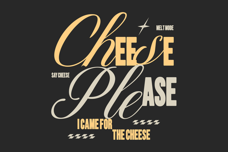 Cheese Please Funny Typography Quote T shirt Design