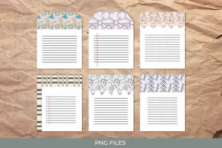Chemistry Seamless Pattern Shaped Journaling Area