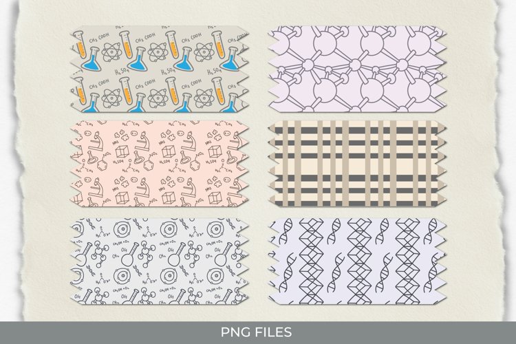 Chemistry Seamless Pattern Tape example image 1