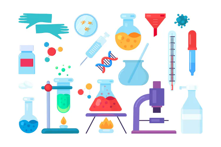 Chemistry Lab Clipart - 20 Science Illustrations