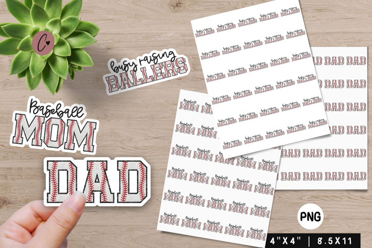 Baseball Family Stickers | Baseball PNG