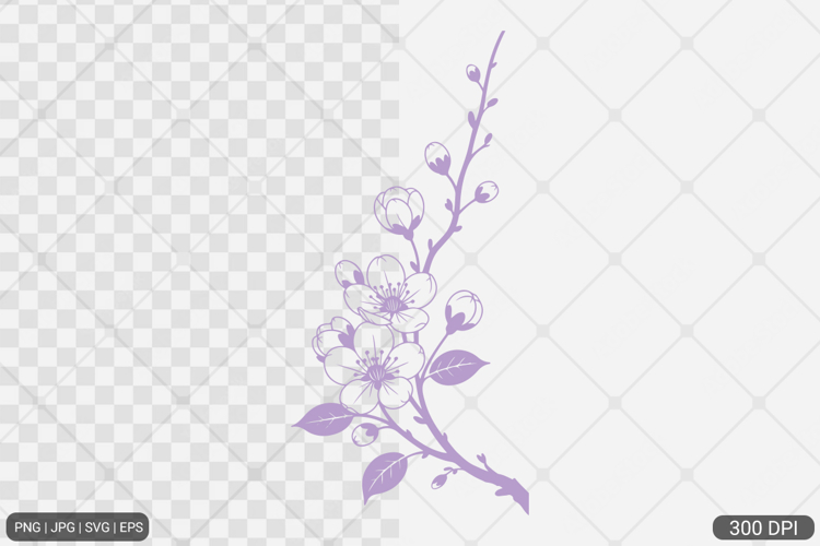 Cherry Blossom SVG PNG
