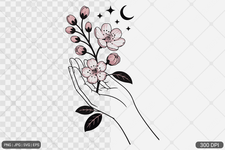 Cherry Blossom SVG PNG