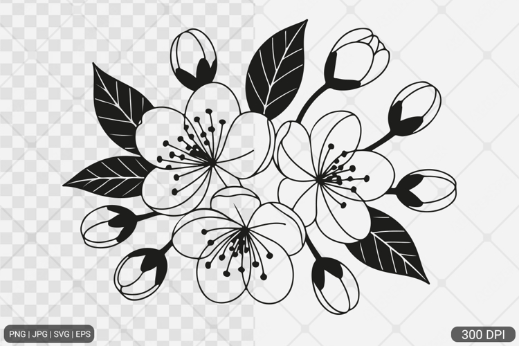 Cherry Blossom SVG PNG