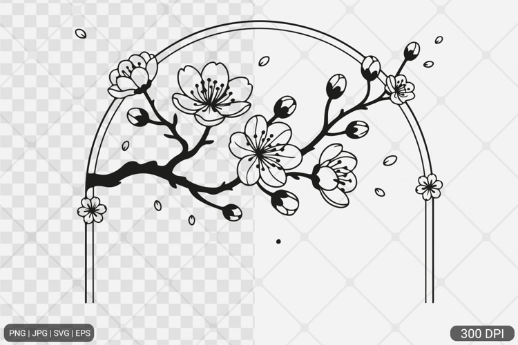 Cherry Blossom SVG PNG