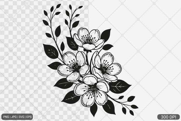 Cherry Blossom SVG PNG