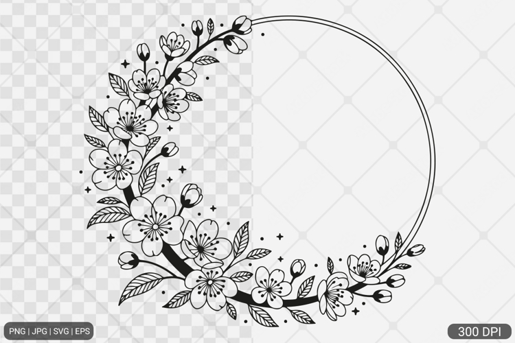 Cherry Blossom SVG PNG