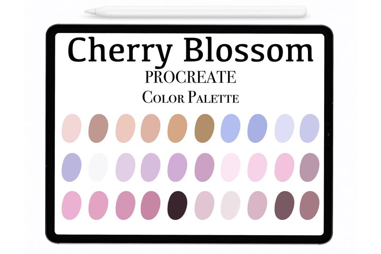 Cherry Blossom Procreate Palette - Procreate Color palette