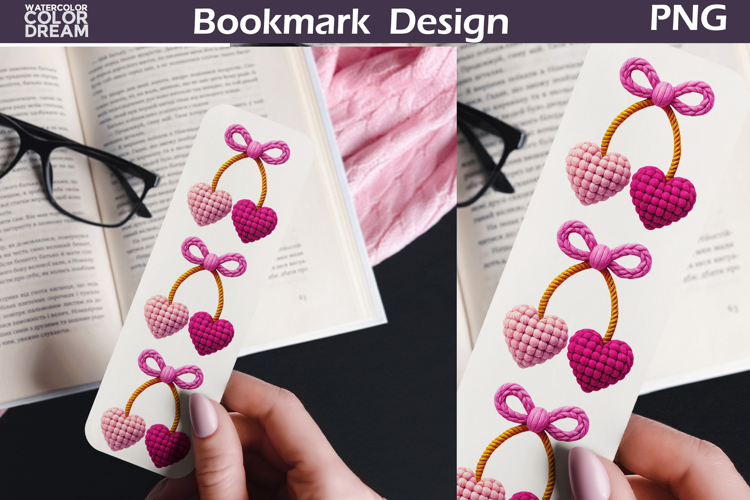 Valentine Cherry Bookmarks | Love Heart Bookmark