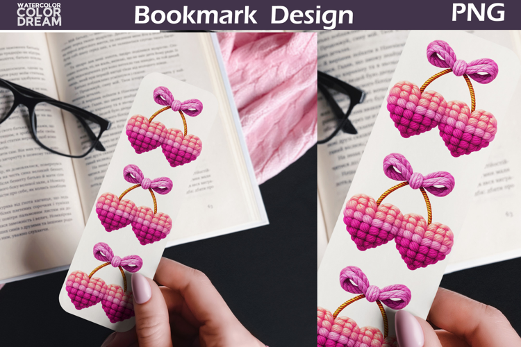 Valentine Cherry Bookmarks | Love Heart Bookmark