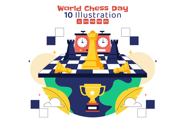 10 World Chess Day Illustration