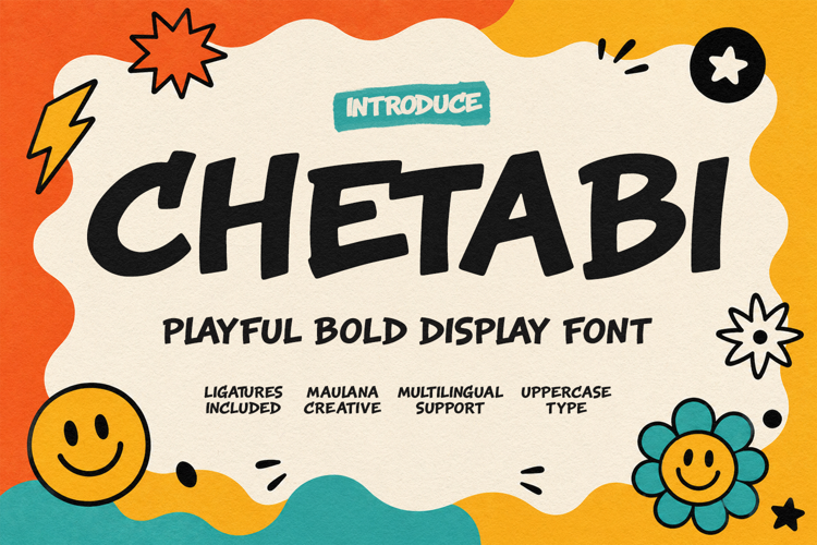 Chetabi Playful Bold Display Font