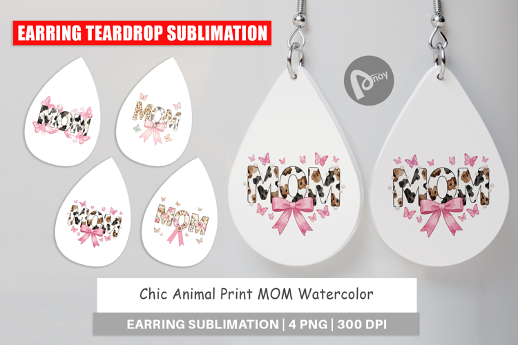 Chic Animal Print MOM Earring