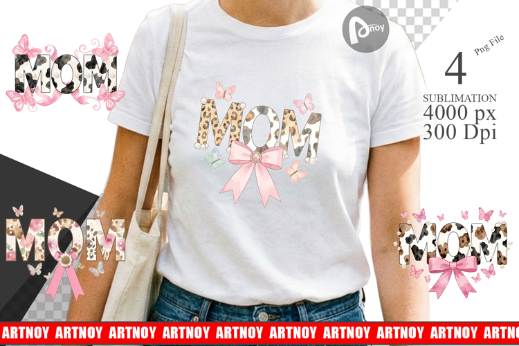 Chic Animal Print MOM Sublimation