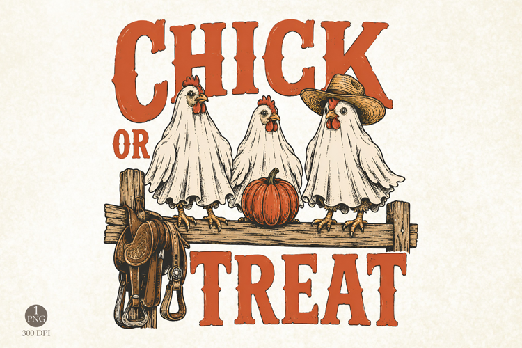 Chick Or Treat Halloween PNG,Funny Ghost Chicken Shirt