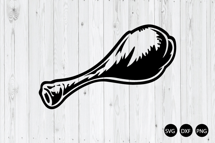 Chicken Leg Drumstick SVG, Turkey Leg SVG