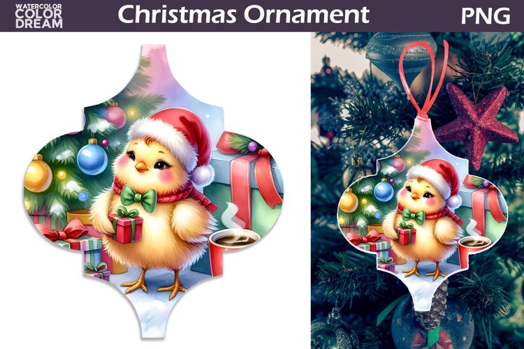 Cute Chicken Ornament | Arabesque Christmas Ornament