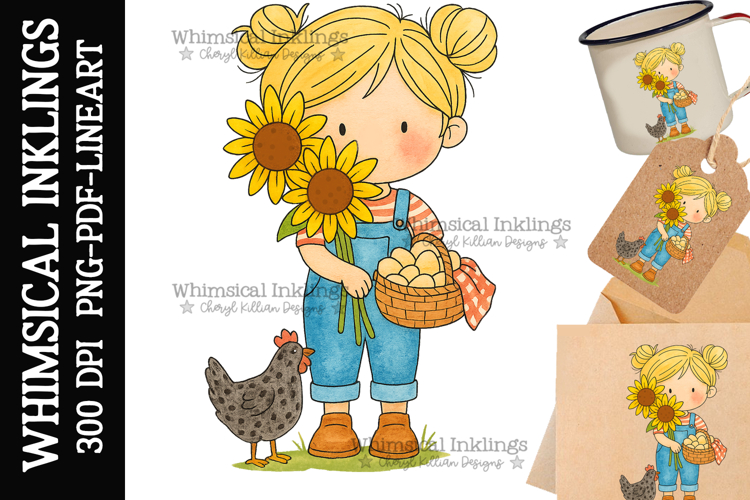 Chicken Betty Sublimation Clipart | DTF Clipart