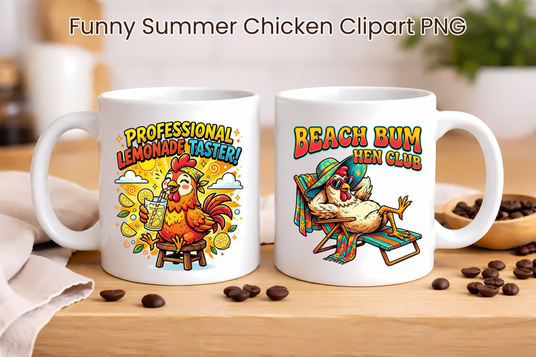 Funny Summer Chicken Clipart | Sarcastic Quotes Chicken PNG