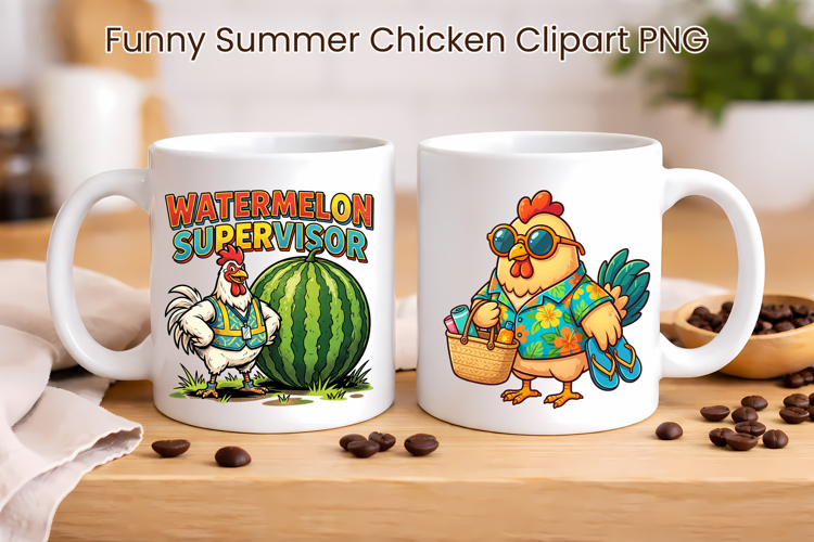 Funny Summer Chicken Clipart | Sarcastic Quotes Chicken PNG