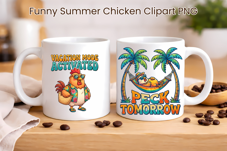 Funny Summer Chicken Clipart | Sarcastic Quotes Chicken PNG
