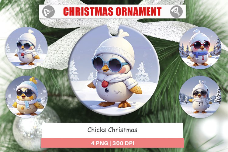 Christmas Ornaments Chicks