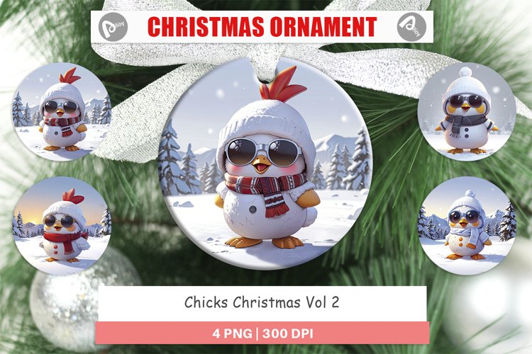 Christmas Ornaments Chicks