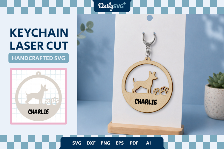 My Dog Keychain SVG