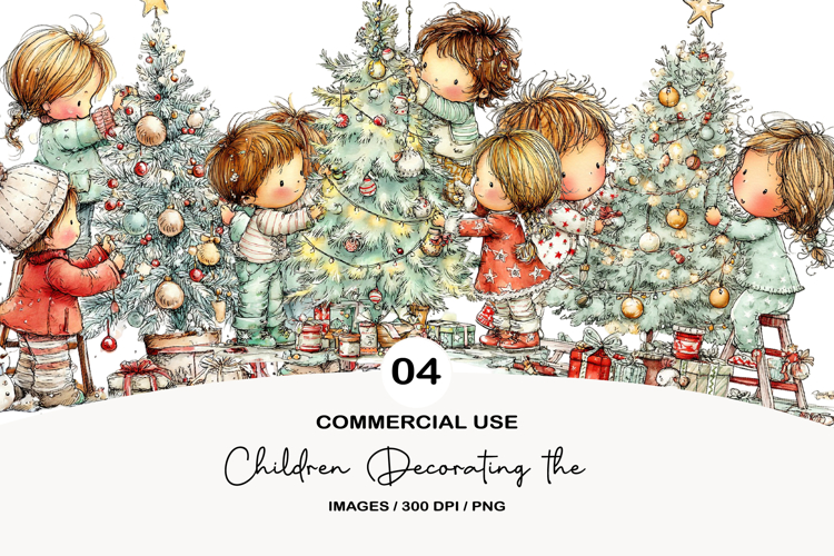 Christmas Decorating Clipart Image 14