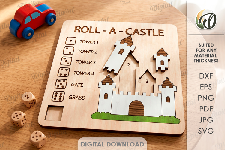 Kids Coloring Game Laser Cut. Educational Game SVG