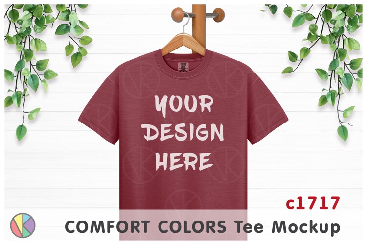 Chili Comfort Colors 1717 T-Shirt Mockup.