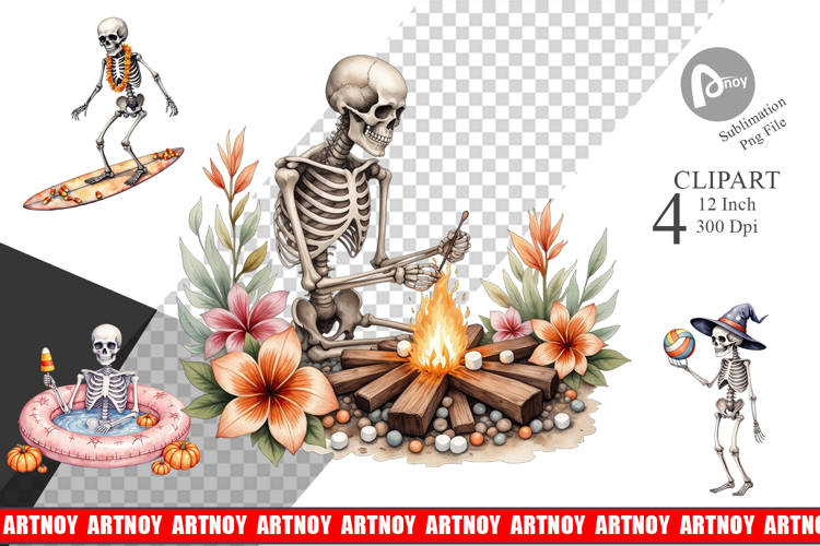 Skeletons Clipart Image 16