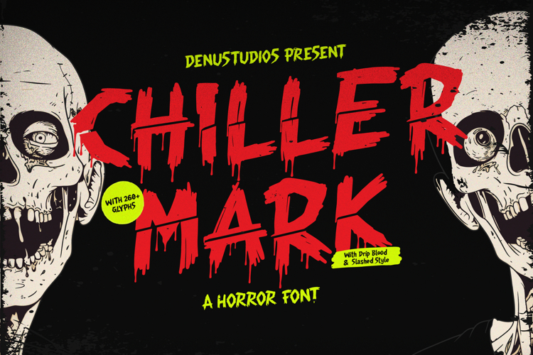 Chiller Mark | Horror Font example image 1