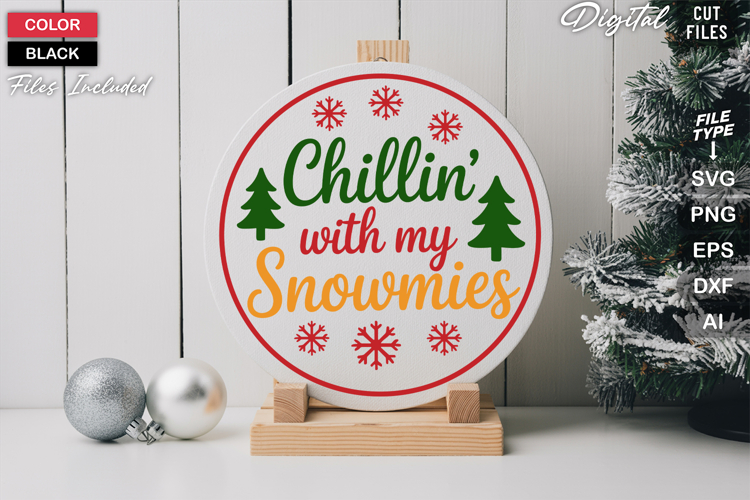 Round Christmas Svg Image 20