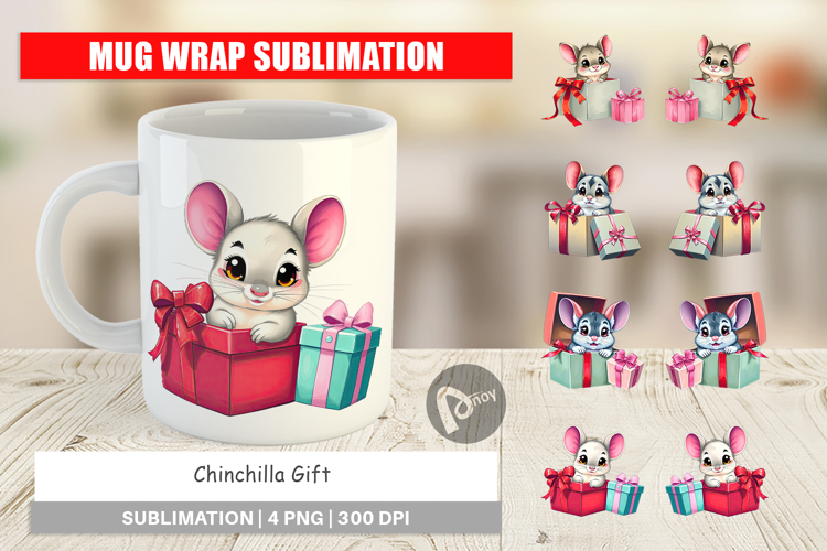 Mug Wrap Chinchilla Gift