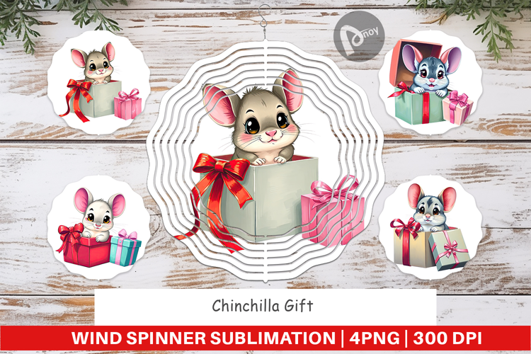 Wind Spinner Chinchilla Gift