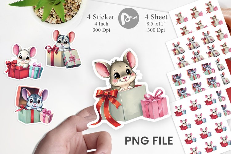 Chinchilla Sticker Gift