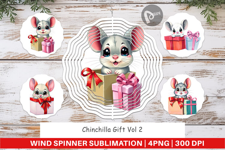 Wind Spinner Chinchilla Gift example image 1