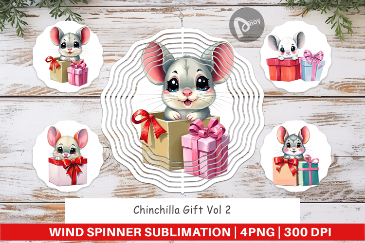 Wind Spinner Chinchilla Gift