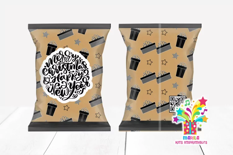 Merry Christmas Chip Bag Design #6