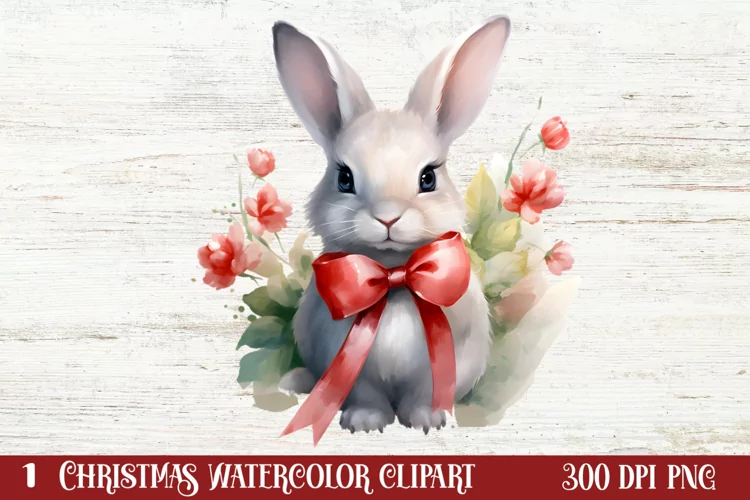 Chirstmas Bunnies Clipart , Chirstmas Bunnies Clipart,