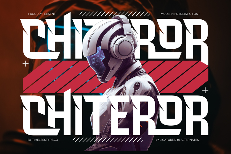 Chiteror - Modern Futuristic Font