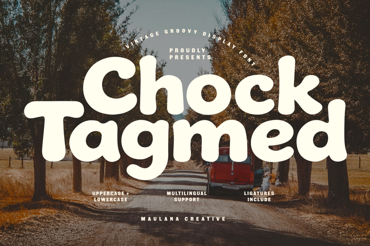 Chock Tagmed Vintage Groovy Display Font
