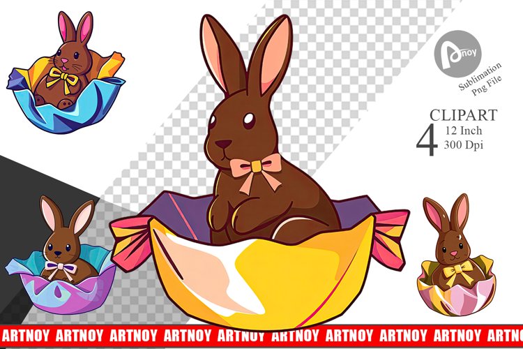 Chocolate Bunny Clipart