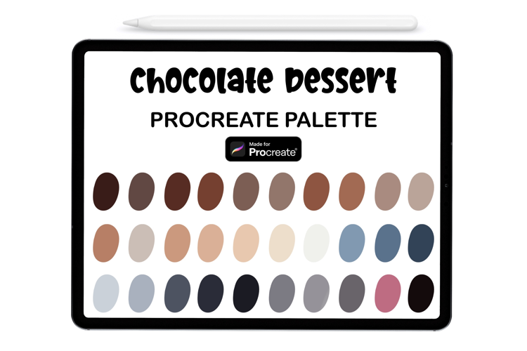 Choco Desserts Procreate Palette - Procreate Color Palette