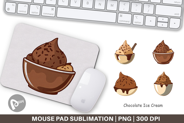 Mouse Pad Chocolate Scoop