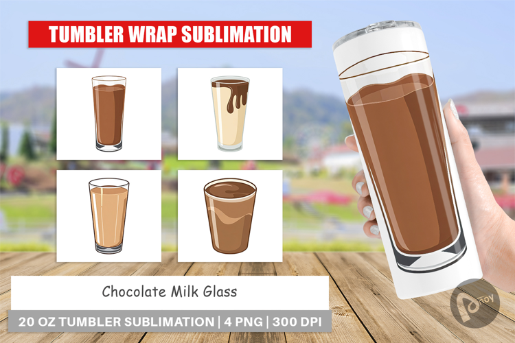Tumbler Chocolate Milk Glass