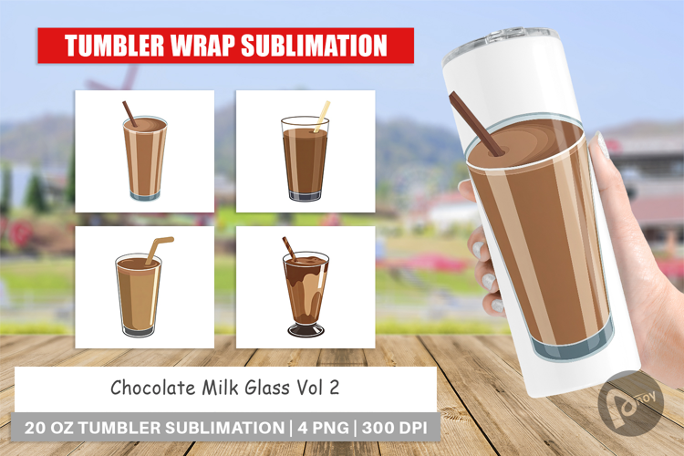 Tumbler Chocolate Milk Glass