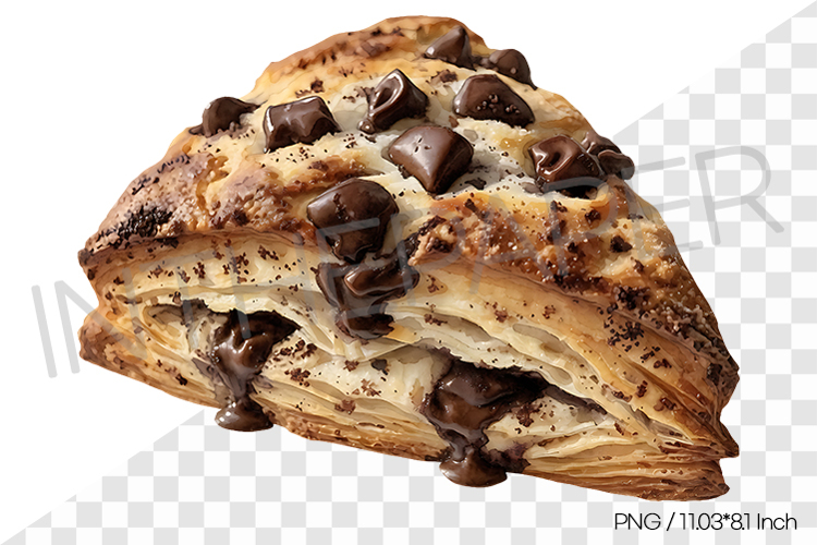 Chocolate Scones PNG Clipart Bread Dessert Watercolor Illust